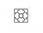 Preview: Aluminium profile 45x45 groove 10 B-type 4N